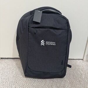 Leeds Standard Chartered Bank Employee Black Laptop Backpack - NWT